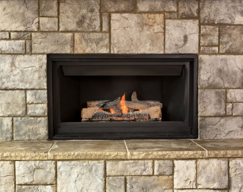 Stone Fireplace